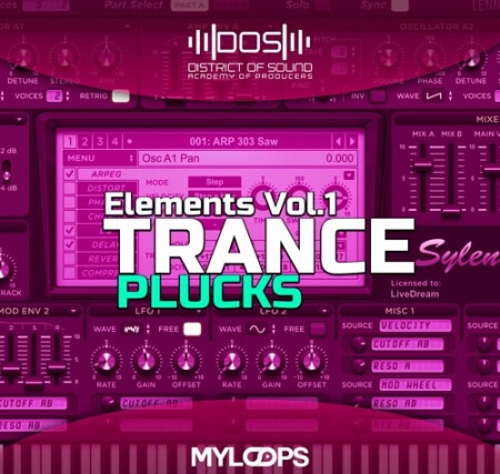 District Of Sound Elements Trance Plucks Vol.1 For Sylenth1 Synth Presets DAW Templates
